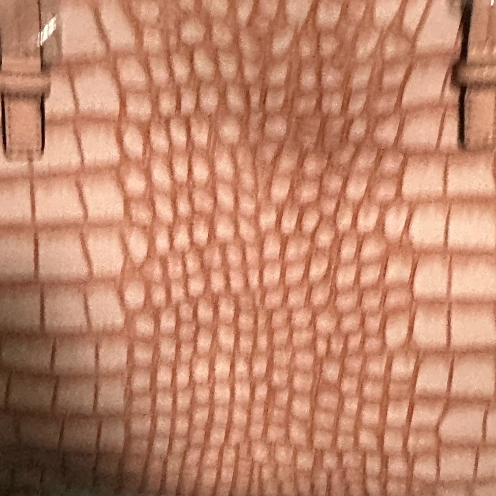 De Vesi Pink Crocodile-Embossed Tote De L'amour Bag With Matching Wristlet NWT - Picture 5 of 7